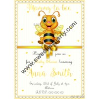 Mommy to bee Baby Shower Invitation,(01beebb)